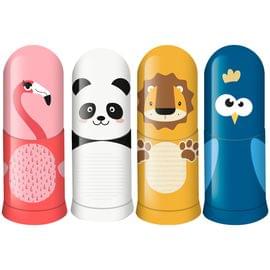 Точилка пластиковая с ластиком Faber-Castell "Faces" 1 отверстие, контейнер, ассорти 583513