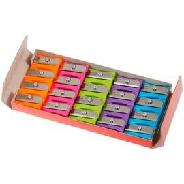 Точилка пластиковая Berlingo "Starlight" 1 отверстие, ассорти, картон. пенал BBp_15016