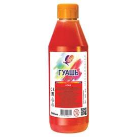 Гуашь художественная  1 шт. ЛУЧ "Классика", 500 мл, алая, пластиковая бутылка, дозатор, 18С1201-08 18С1201-08