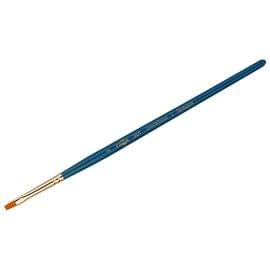 Кисть художественная синтетика Гамма "Галерея", плоская №2, короткая ручка 301002