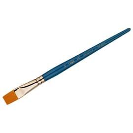 Кисть художественная синтетика Гамма "Галерея", плоская №16, короткая ручка 301016