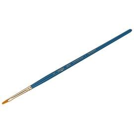 Кисть художественная синтетика Гамма "Галерея", плоскоовальная №2, короткая ручка 303002