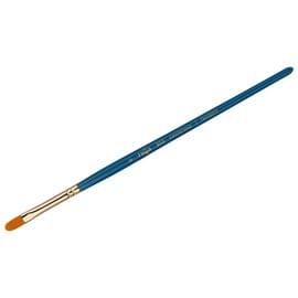 Кисть художественная синтетика Гамма "Галерея", плоскоовальная №6, короткая ручка 303006