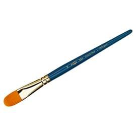 Кисть художественная синтетика Гамма "Галерея", плоскоовальная №18, короткая ручка 303018