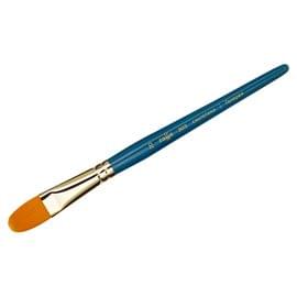 Кисть художественная синтетика Гамма "Галерея", плоскоовальная №20, короткая ручка 303020