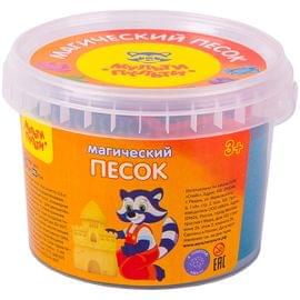 Песок для лепки Мульти-Пульти "Магический песок", синий, 500г, 2 формочки ПС_15804 / 543