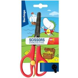 Ножницы детские Berlingo 13см, ассорти, с усилителем, европодвес DNn_14021