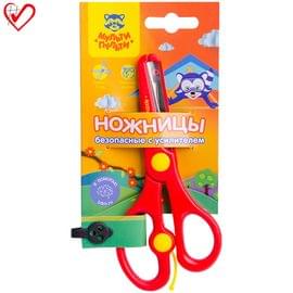 Ножницы детские Мульти-Пульти "Приключения Енота" 14см, с усилителем, европодвес MS_11139