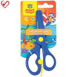 Ножницы детские пластиковые Мульти-Пульти "Приключения Енота" 13,5см, с усилителем, европодвес MS_15972