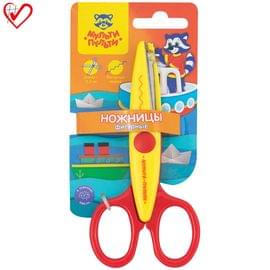 Ножницы детские фигурные Мульти-Пульти "Приключения Енота" 13,5см, европодвес MS_15982