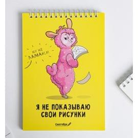 Скетчбук «Я не показываю свои рисунки» А5, 40 л, 100 г/м 4686506