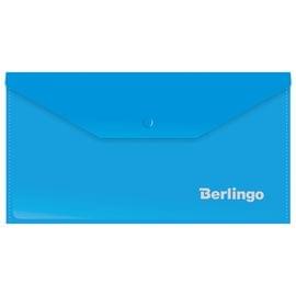 Папка-конверт на кнопке Berlingo, С6, 180мкм, синяя AKk_06302