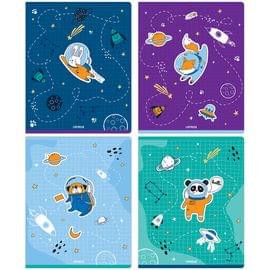 Тетрадь 48л., А5, клетка MESHU "Space adventure", ТВИН-лак MS_31340