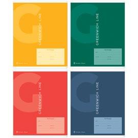 Тетрадь 18л., клетка Greenwich Line "Color theory", 80г/м2 N5c18-29804