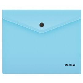 Папка-конверт на кнопке Berlingo "Instinct", А5+, 180мкм, аквамарин OBk_05510