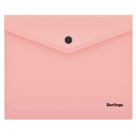 Папка-конверт на кнопке Berlingo "Instinct" А5+, 180мкм, фламинго OBk_05513
