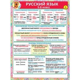 37052  Русский язык 5-6 класс (1 часть) 155*210 37052
