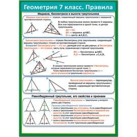 39349 Геометрия 7 класс.Правила 155*210 39349