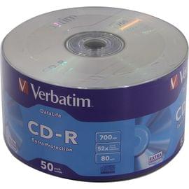 Носители информации Verbatim CD-R 700Mb 52x Cake/50 43351 Extra Protect 43843
