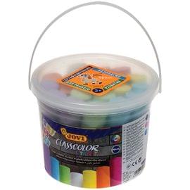 Мелки цветные для асфальта JOVI, 20шт., 7цв., круглые, пластиковое ведро 1130