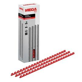 Пружины для переплета пластиковые ProMega Office 8мм красные 100шт/уп. 255077