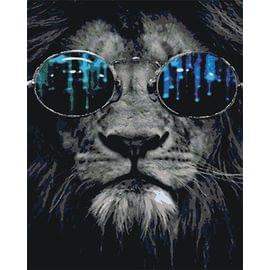 Картина по номерам КАКАДУ 40х50 KA 00165 Лев в очках KA 00165