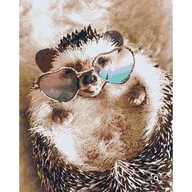 Картина по номерам КАКАДУ 40х50 KA 00188 Ежик в очках KA 00188