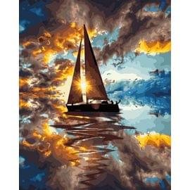 Картина по номерам 40х50 OK 10913 Эксклюзив!!! Парусник* OK 10913