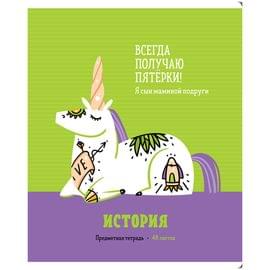 Тетрадь предметная 48л. ArtSpace "Zippy Unicorn", История, клетка ТВИН-лак 4607177456307
