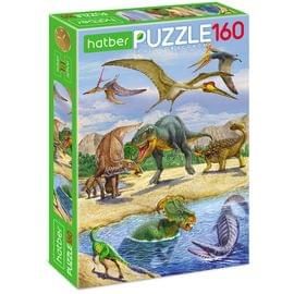 "ECO" ПАЗЛЫ-ИГРА для детей 160 элементов А4ф 220х330мм -Эра динозавров 160ПЗ4_19521