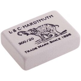 Ластик Koh-I-Noor "Elephant" 300/20, прямоугольный, натуральный каучук, 45*32*12мм, ч/б 0300020024KDRU