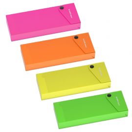 Пенал пластиковый ErichKrause® Matt Neon, ассорти 50495
