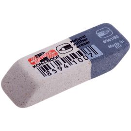 Ластик Koh-I-Noor "Sanpearl" 80, скошенный, комбинированный, натуральный каучук, 41*14*8мм 6541080004KDRU