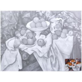 Холст на картоне с контуром Сонет "Яблоки и апельсины", 30*40см 142771