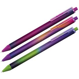 Ручка шариковая автоматическая Berlingo "Terrain" синяя, 0,7мм, рисунок на корпусе, ассорти CBm_70S09