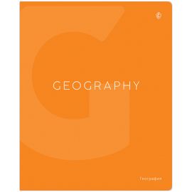 Тетрадь предметная 48л. Greenwich Line "Color theory" - География, пантонная печать, матовая ламинация, выборочный УФ-лак, 70г/м2 EX48-40473