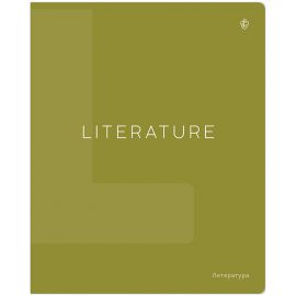 Тетрадь предметная 48л. Greenwich Line "Color theory" - Литература, пантонная печать, матовая ламинация, выборочный УФ-лак, 70г/м2 EX48-40485