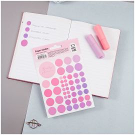 Наклейки бумажные MESHU "Beauty planner pink", 12*18см, 47 наклеек, европодвес MS_41677