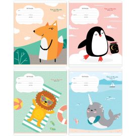 Тетрадь 12л., клетка Greenwich Line "Time of Miracles", 80г/м2 N5c12-41298