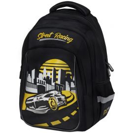 Рюкзак Berlingo Comfort "Street racing" 38*27*18см, 3 отделения, 3 кармана, эргономичная спинка RU08048