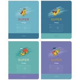 Тетрадь 12л., крупная клетка BG "Кот - супергерой" Т5ск12 10388