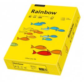 Бумага Rainbow A4 80гр/м2 (18) желтый интенсив/5 18-80