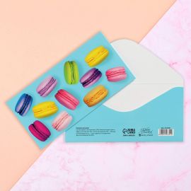 Конверт для денег "Макаруны" 16,5 х 8 см   4126351 4126351
