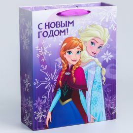 Пакет ламинат вертикальный "С Новым годом!", 31х40х11 см, Холодное сердце   4997227 4997227