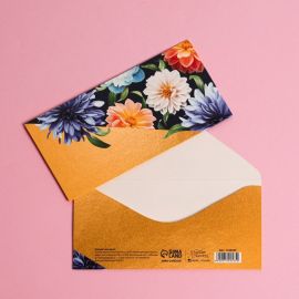 Конверт для денег «Букет», 16,5 × 8 см 7420565 7420565