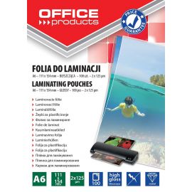 Пленка для ламинирования А6 125 мкм Office Poduct/40 20325035-90