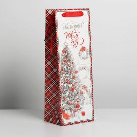Пакет под бутылку крафтовый «Волшебных моментов», 13 × 36 × 10 см   4275604 4275604
