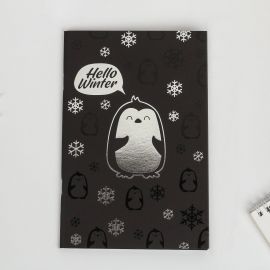 Тетрадь с чёрными листами "Hello winter", 32 листа   4941221 4941221