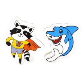 Ластик ЕНОТ, АКУЛА 40x40x10 мм,40x36x10 мм 53378