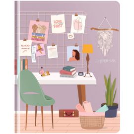 Дневник 1-11 кл. 48л. ЛАЙТ Greenwich Line "My room", иск. кожа, печать, тиснение, 3D-лак, тон. блок, ляссе DSK_43398